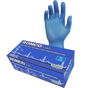 Blurite Nitrile Blue Examination Glove Powder Free Small 100x10